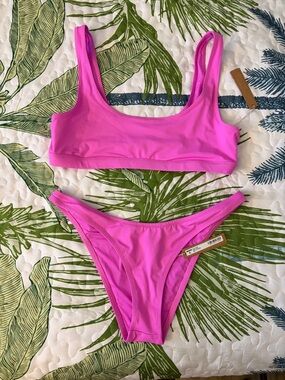 SKIMS Hot Pink Bikini Set
